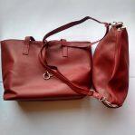 Red 2 in 1 handbag for women