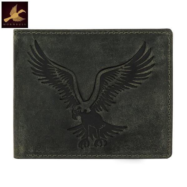 Rigohill Harry Rustic Black Genuine Leather Wallet for Men with RFID Blocking