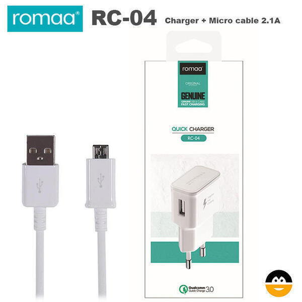 Romaa RC-04 Genuine 2.1A Fast Charger Type C