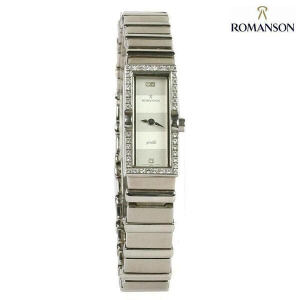 Romanson Rm2136Ql Classic Analog White Dial Watch For Women