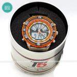Rounddial Multifunctional Double Time Watch For Men