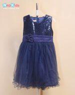 Royal Blue Shining Star Elegant Party Dress  - For Girls