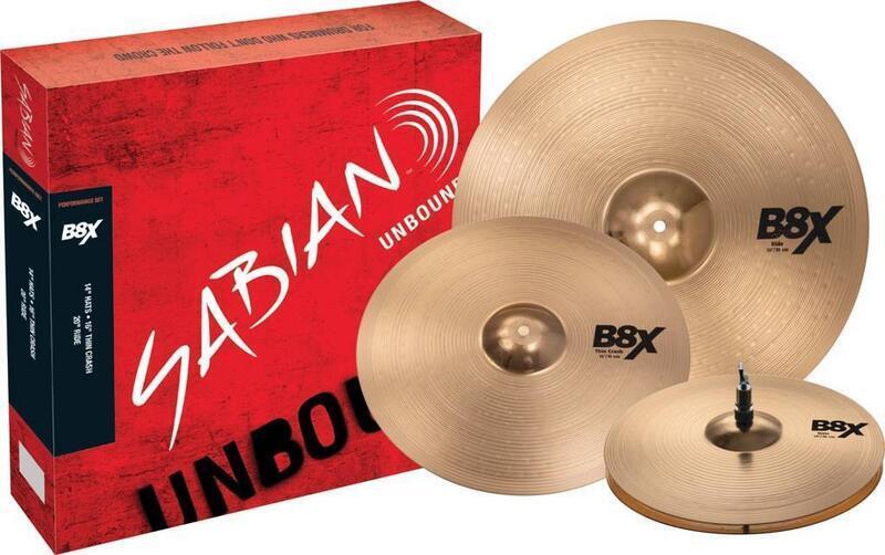 Sabian B8x Performance Set 3-Piece Drum Cymbal