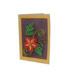 Sachhyam Craft Red/Purple Flower Design Greeting Cards