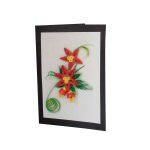 Sachhyam Craft Red/White Flower Design Greeting Cards