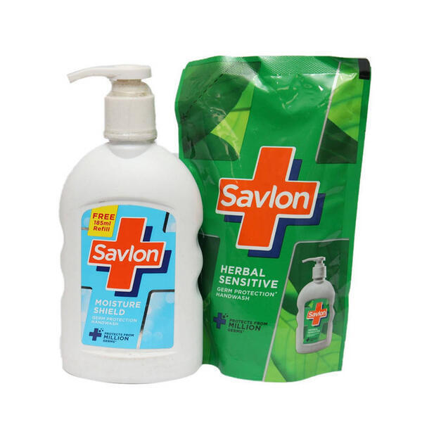 Savlon Hand Wash - 200 ml ( Free 185 ml Refill )