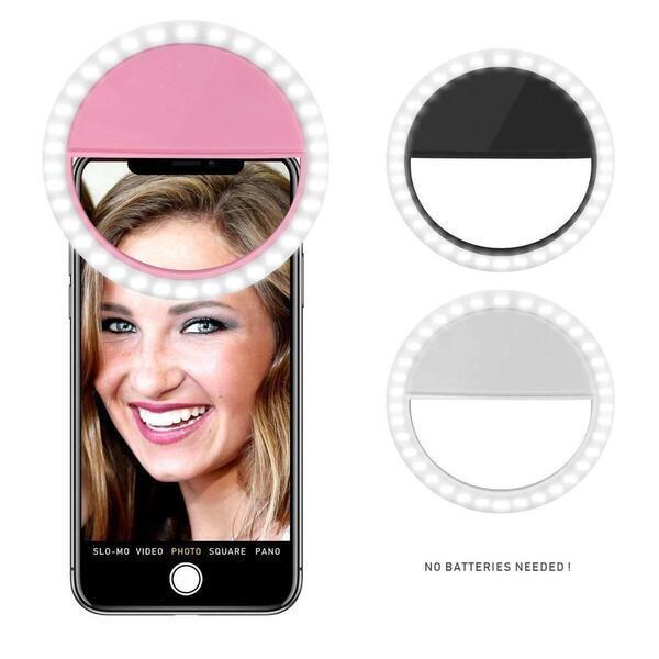 Selfie Light Rechargeable Selfie Ring Light With Warm / Cool Tones