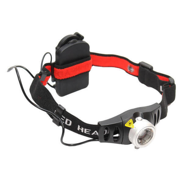 Silver/Black Led Adventure Head Lamp