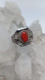 Silver Coral Ring