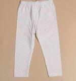 Silver Polka Full Cotton Leggings for Summer