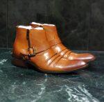 Solid Short Tan Brown Dingo Boot For Men (6810-1A)