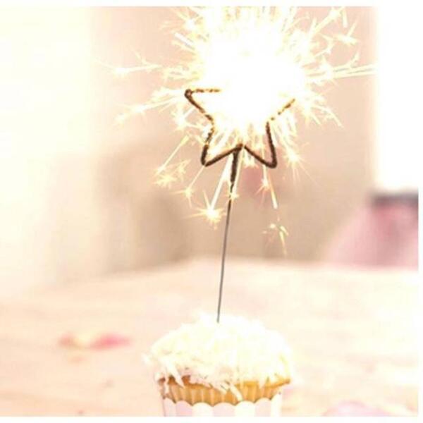Sparkling Candle Star Shape