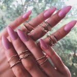 Spunky Addons 12 Piece  Trendy Gold Ring Set