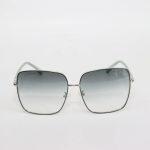 Square Metal Shaded Green Sunglasses For Women