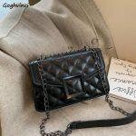 Square Side Medium chain strap bag