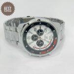 Stainless Stainless Ik Collection Rounddial Watch For Men-White Dial