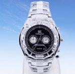 Stainless Steel Black Dial Watch For Men