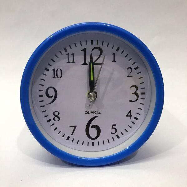 Table Analog Clock Round shape with Alarm/ Fancy Design Desk Clock