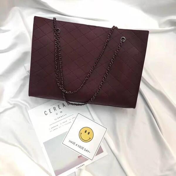 Textured Lining Designed 2 In 1 Shoulder Bag For Women