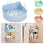 The Almari Holder Corner Storage Rack Shampoo Organizer Bathroom Shelf Up To