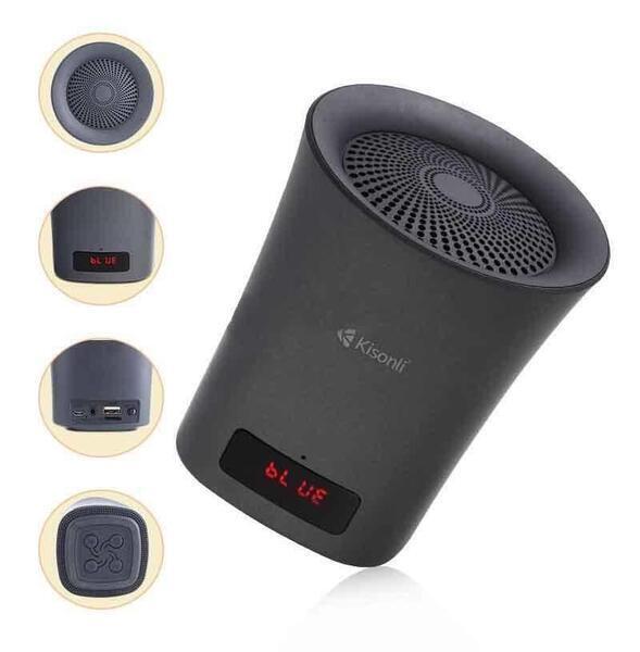 The Shopkeeper Kisonli Led-803 Led Display Mini Bluetooth Speaker