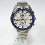 The Shopkeeper Supa White Dial Steel Sport Watch For Men