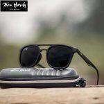 Tom Hardy  Flat Square Uv400+ Th-4706 Black  Sunglass For Men