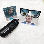 Tom Hardy Wayfarer Flat Square Uv400 TH-4169 Black Frame Blue Shaded Sunglass For Men