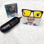 Tom Hardy Wayfarer Flat Square Uv400 TH-4169 Nigh Vision Polarized Sunglass For Men