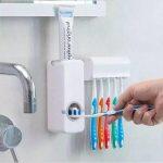 Touch Me Automatic Toothpaste Dispenser Toothbrush Holder
