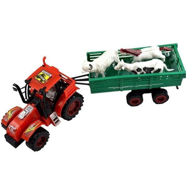 Tractor Trolley Toy With Animals for Kids