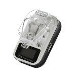 Universal LCD Indicator Screen Battery Charger With USB Port