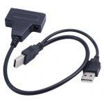 Universal USB 2.0 To SATA 7+15 Pin 22 Pin Adapter