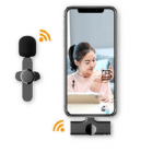 URIZONS Type-C long distance Wireless Live Clip-on Mini Microphone speaker for live broadcasting streaming