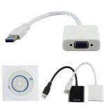 USB 3.0 and 2.0 to VGA Multi Display Adapter Converter