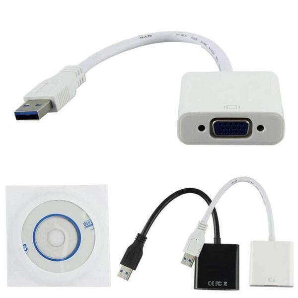 USB 3.0 and 2.0 to VGA Multi Display Adapter Converter