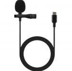 USB Type C Microphone with Type C Connector, Mini Clip Condenser Microphone with Type C Connector for Android Phones, 1.5m