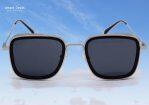 Uv400+ Premium Sunglass Silver Frame Black Glass