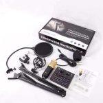 V8 Bm 800 Microphone Studio Recording Kits bm800 Condenser Microphone for Computer Phantom Power bm-800 Karaoke mic Sound Card