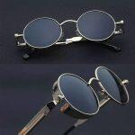 Vintage Metal Round Circle Frame Sunglasses