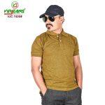 VIRJEANS (VJC 743) Polo Neck T-shirt for Men - Golden color