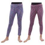 Voilet/Pink Printed Leggings Pant For Women