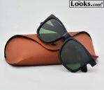 Wayfarer Brand Designer Justin(4165) Matte Black Diamond Hard Casual  Sunglasses For Men