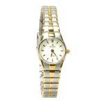 WESTAR Ex6056Cbn101 Silver/Golden Steel Strap Analog Watch For Women - White