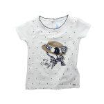 White Cotton Printed T-Shirt For Girls