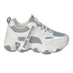 White Printed Sports Shoes For Women