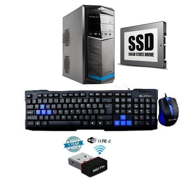 Wifi Desktop CPU Assemble Wireless With Solid State Drive Ssd 240GB/ Intel Core 2 Duo/ 4 GB Ram/ Intel HD Graphics