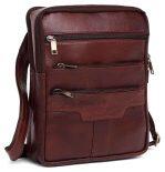 WildHorn Nepal 100% Genuine Leather New Travel Messenger Bag Dimension : L-10 inch W-3.5 inch H-11.5 inch (MB 574 Maroon)