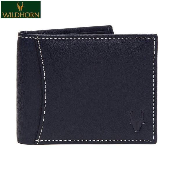 WILDHORN Nepal Blue Wallet (WH1255 Crunch - Men's Purse)