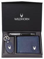 WILDHORN Nepal Blue Wallet with Gift Box (GIFTBOX 150)